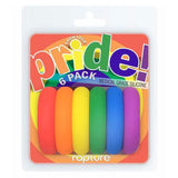 Pride 6 pack Rainbow Rings