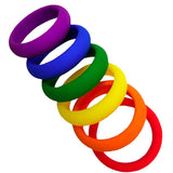 Pride 6 pack Rainbow Rings