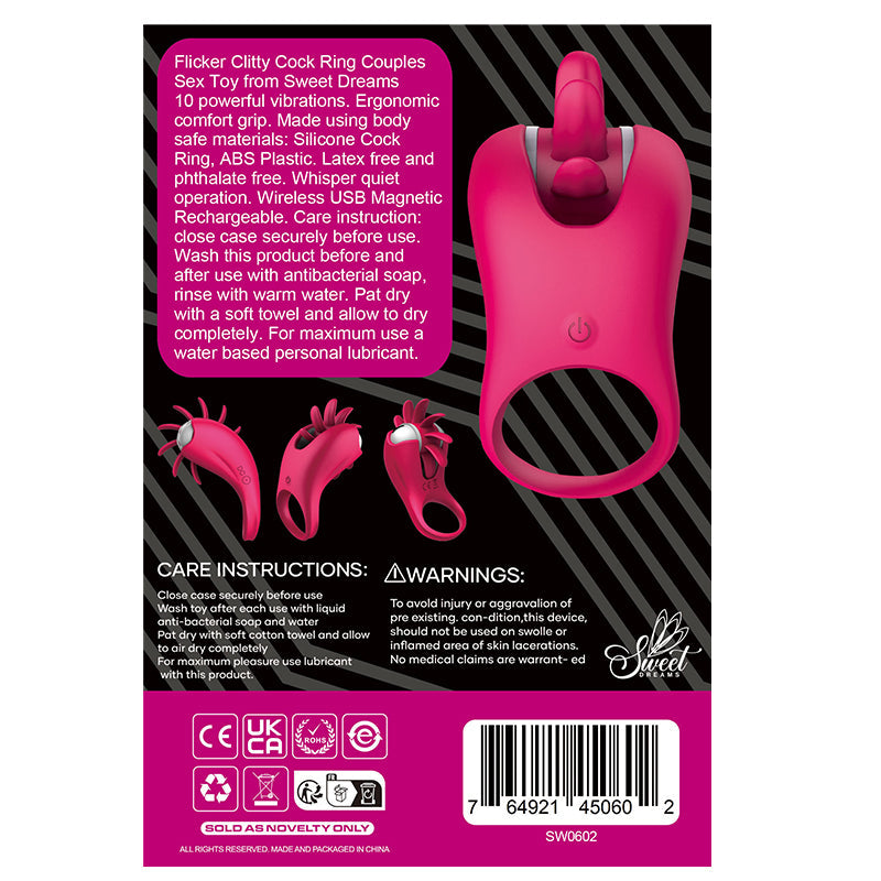 Sweetdreams Flicker Clitty Cock Ring â€“ Couples Vibrator