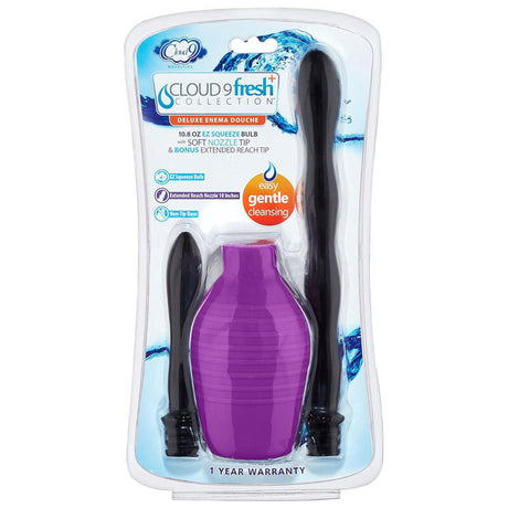 Deluxe Soft Tip Enema Douche With Extra Long Bonus Tip
