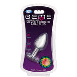 Cloud 9 Novelties Gems Silver Chromed Anal Plug