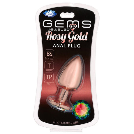 Cloud 9 Novelties Gems Rosy Gold Anal Plug