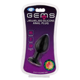 Cloud 9 Novelties Gems Black Silicone Anal Plug