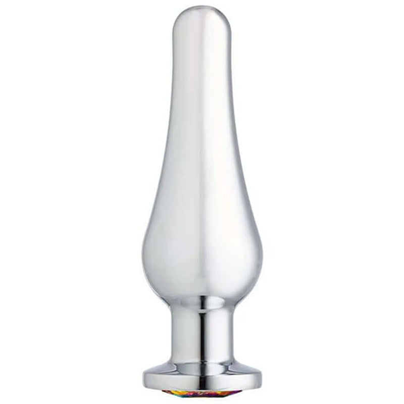 Cloud 9 Novelties Gems Silver Chromed Tall Anal Plug