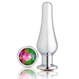 Cloud 9 Novelties Gems Silver Chromed Tall Anal Plug