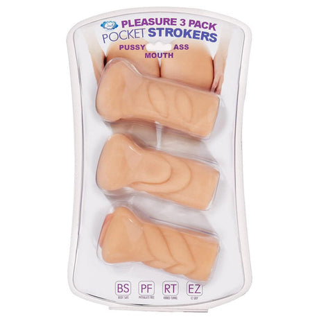 Cloud 9 Novelties Pussy Ass And Mouth Trio Stroker Kit