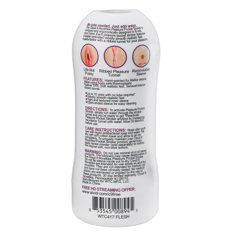 Pleasure Pussy Water Activated Pocket Stroker