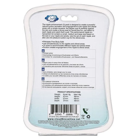 Cloud 9 Novelties Health & Wellness Nipple Clitoral Suction Kit