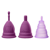 Cloud 9 Novelties Health & Wellness Reusable Menstrual Cups 3 pack With Bonus Travel Cup