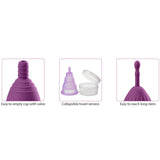 Cloud 9 Novelties Health & Wellness Reusable Menstrual Cups 3 pack With Bonus Travel Cup