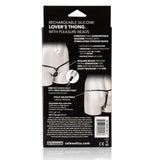 Rechargeable Silicone Lovers Thong with Pleasure Beads