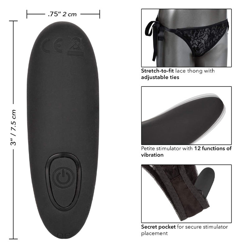 Remote Control Lace Thong Set