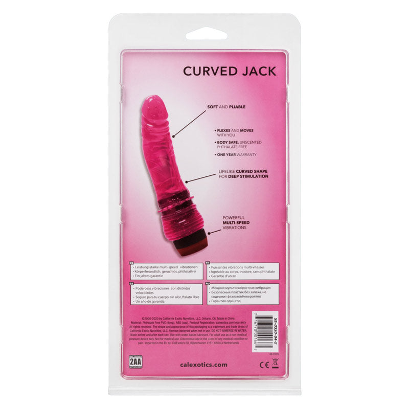 Hot Pinks Curved Penis
