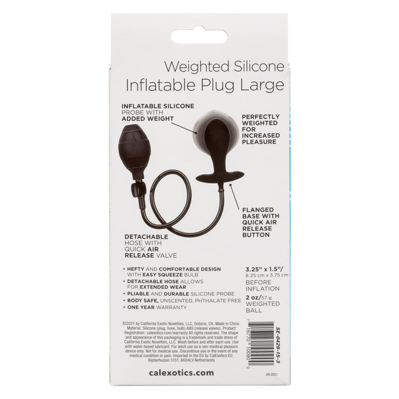 CalExotics Weighted Silicone Inflatable Plug