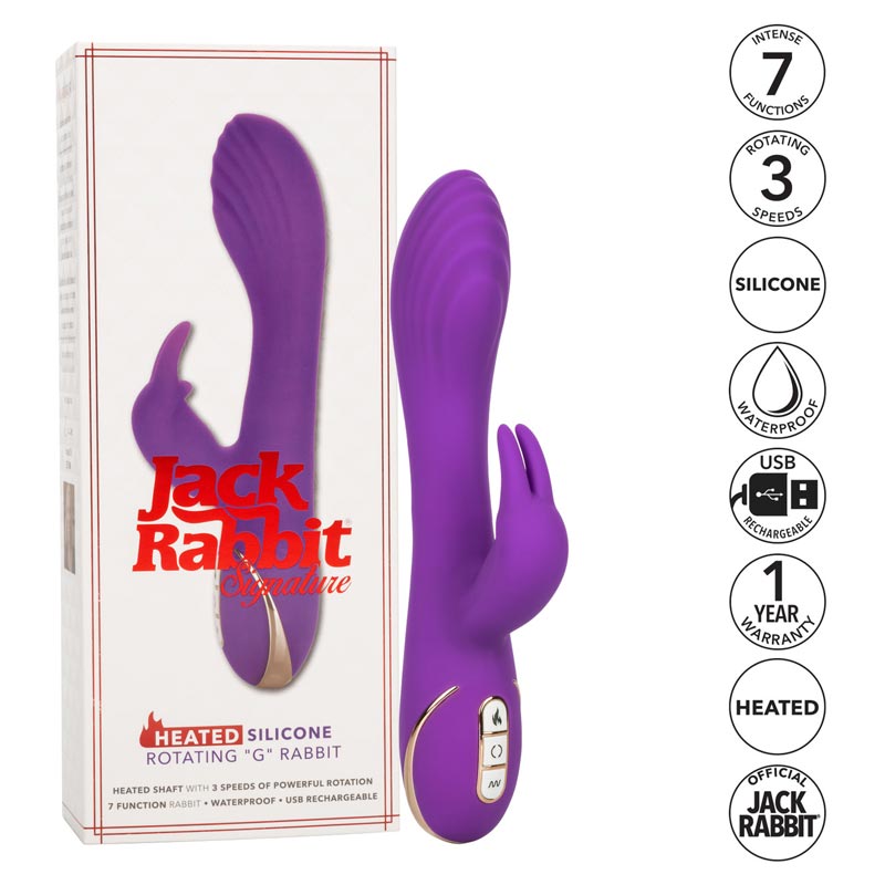 Jack Rabbit Signature Heated Silicone Rotating G Rabbit