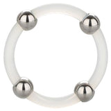 Steel Beaded Silicone Ring