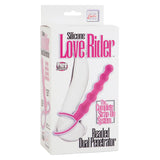Silicone Love Rider Beaded Dual Penetrator