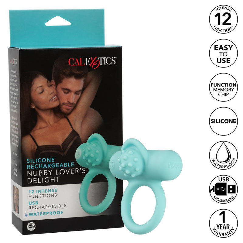 Silicone Rechargeable Nubby Lovers Delight