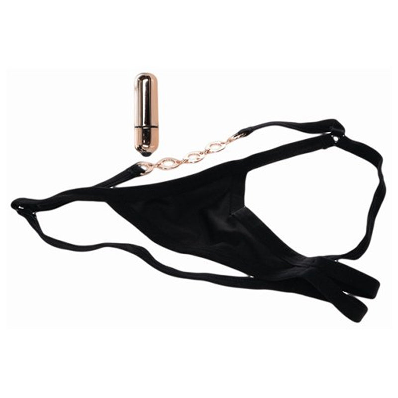 Entice Crotchless Vibrating Panty