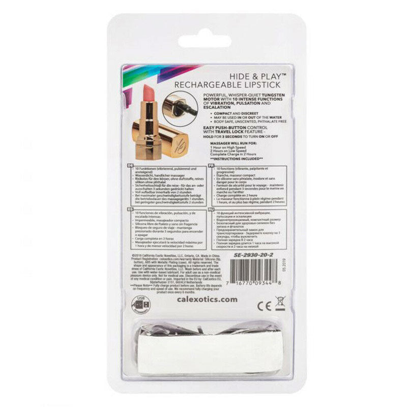 Hide & Play Rechargeable Lipstick