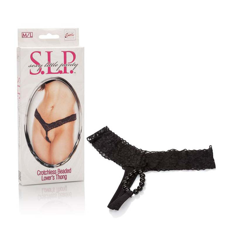 Sexy Little Panty Crotchless Beaded Lovers Thong