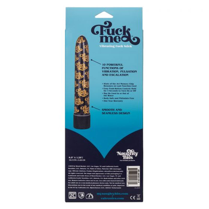 Naughty Bits Fuck Me Vibrating Fuck Stick
