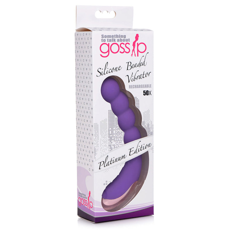 Gossip Silicone Beaded G Spot Rechargeable Vibrator