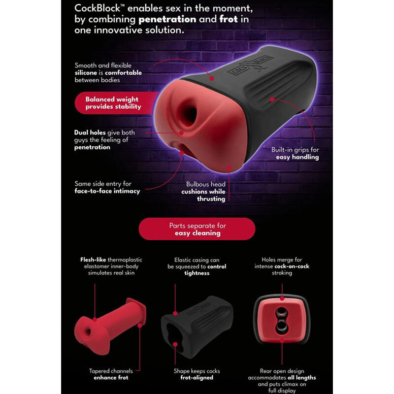 CockBlock Frot Dual Penetration Block For 2 Cocks