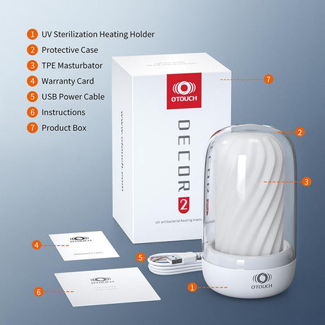 Decor 2 Sterilizing & Heating Holder With Whirlpool Masturbator