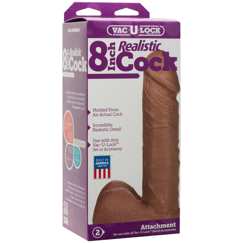Vac-U-Lock Realistic Cock - Non-retail Packaging