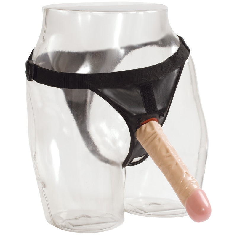 Vac-U-Lock Ultra Harness With 8 Inch Realistic Dong - Non-retail Packaging