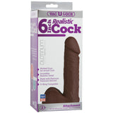 Vac-U-Lock Platinum Realistic 6 Inch Cock - Non-retail Packaging