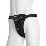 Vac-U-Lock Double Penetration Velvet Harness - Non-retail Packaging