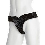 Vac-U-Lock - EZ Rider Thong - Velvet Harness with Plug - Non-retail Packaging