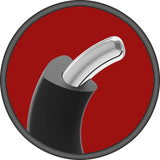 Kink - Silicone-Covered Metal Cock Ring - 50mm