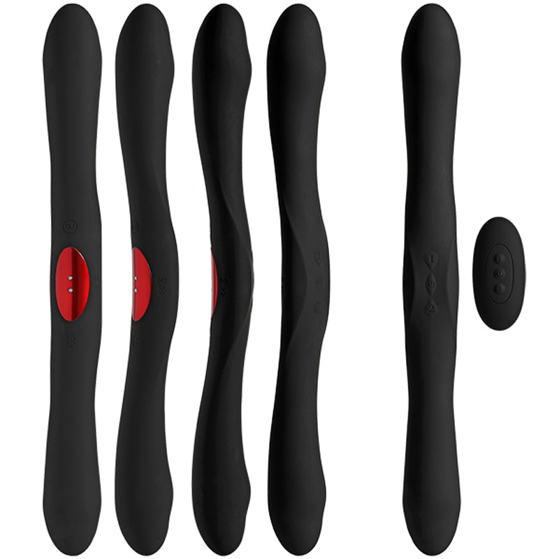Kink By Doc Johnson - Dual-Flex Silicone Vibrator with Wireless Remote