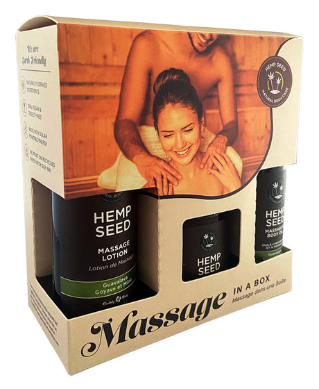Earthly Body Hemp Seed Massage in a Box Gift Set