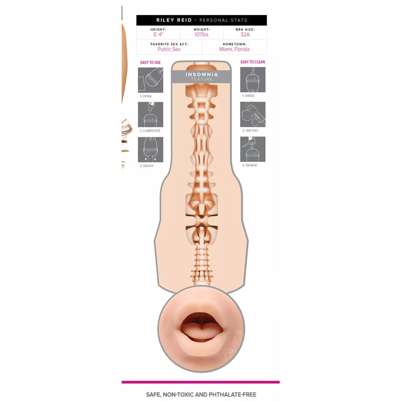Fleshlight Girls Riley Reid Insomnia Signature Mouth