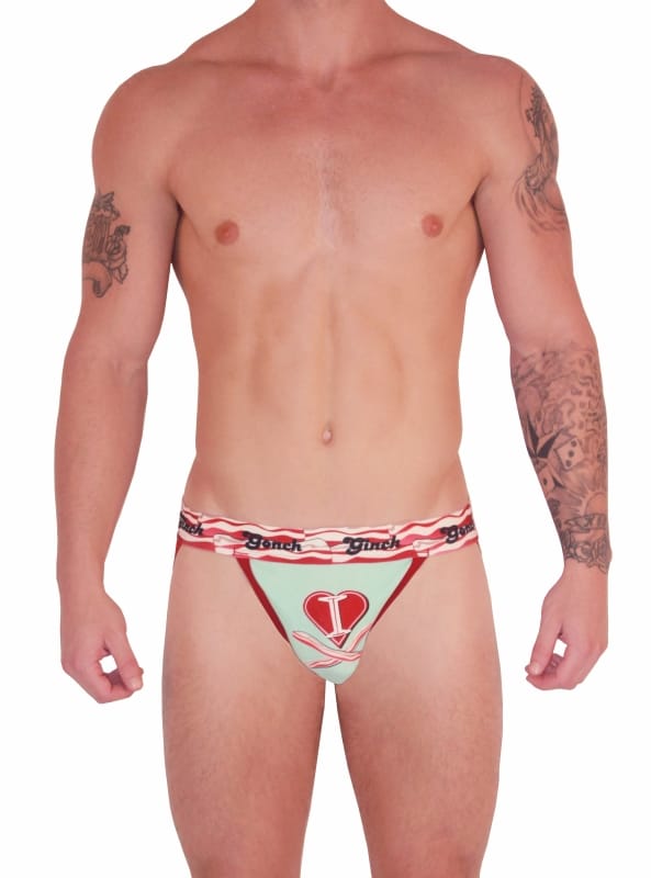 Ginch Gonch Mens Jock Straps I Love Bacon