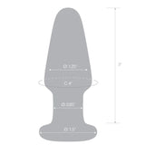 3.5 Inch Glass Butt Plug