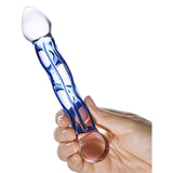 6.5 Inch Full Tip Textured Glass Dildo