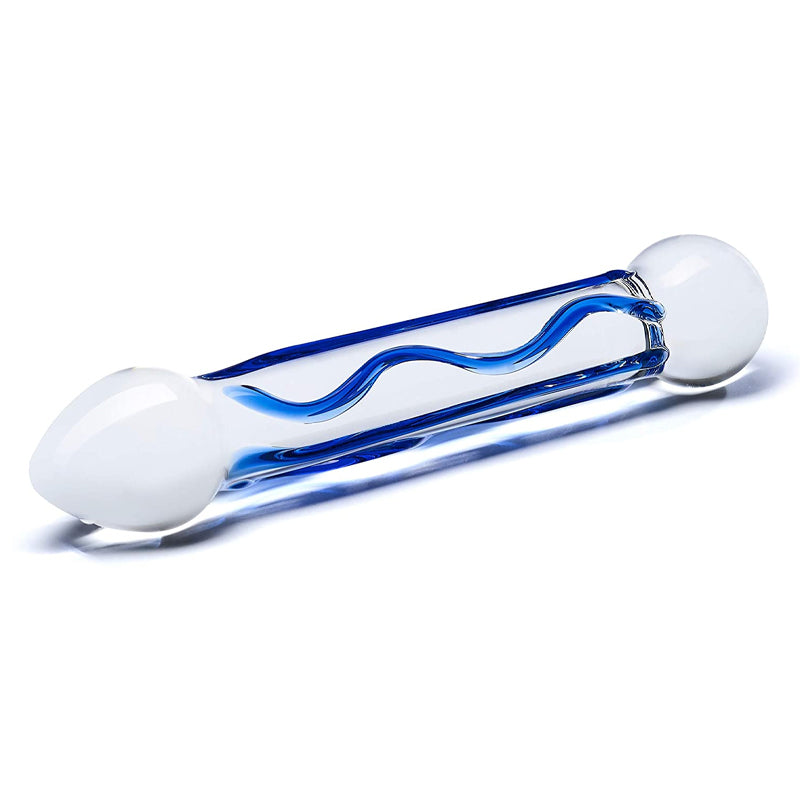 6.5 Inch Full Tip Textured Glass Dildo