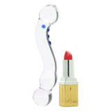 6 Inch Clear Curved G-spot Glass Dildo