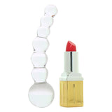 5 Inch Curved Glass Beaded Dildo