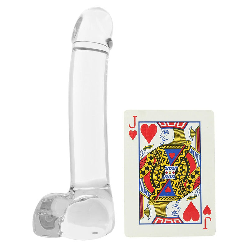 7 Inch Realistic Curved Glass G-Spot Dildo