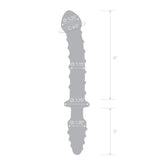 10 Inch Mr. Swirly Double Ended Glass Dildo & Butt Plug