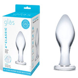 4 Inch Classic Glass Butt Plug