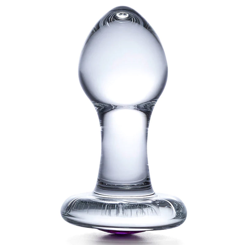 3.5 Inch Bling Bling Glass Butt Plug