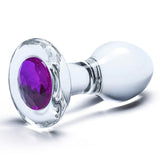 3.5 Inch Bling Bling Glass Butt Plug