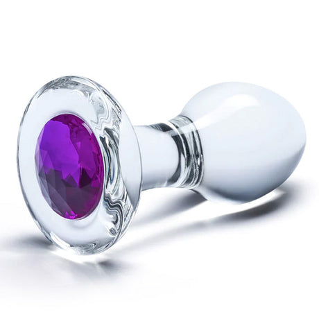 3.5 Inch Bling Bling Glass Butt Plug